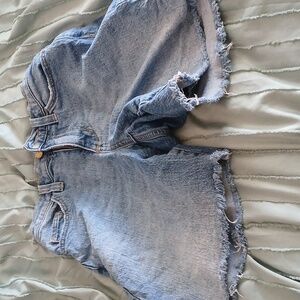 Denim cut off shorts